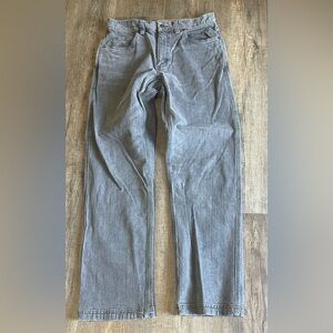 Mens Duluth Flex Ballroom Relaxed Fit Gray Denim Jeans Size 32x32 Durable